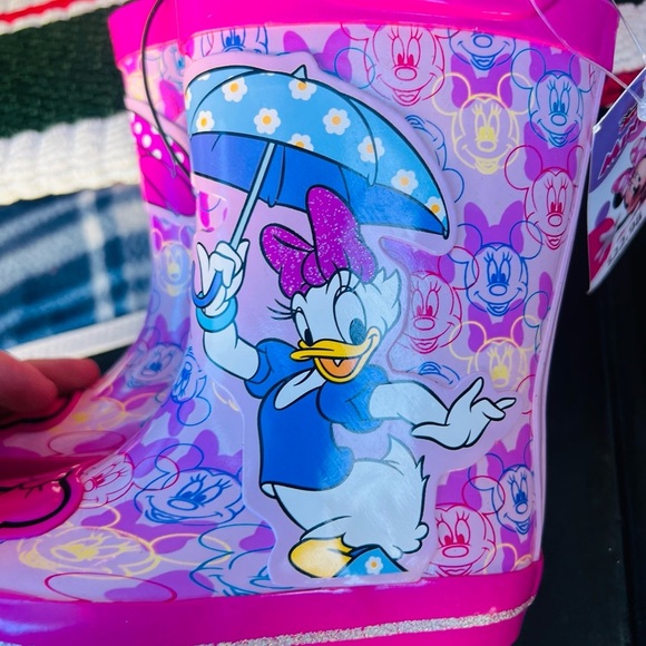 Minnie Mouse Toddler Girls Rain Boots, Sizes 5/6 NEW - Picture 7 of 9